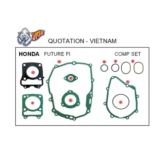Gioăng máy HD - FUTURE 125 FI, WAVE 125 i (BEAR)